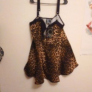 Killstar 4xl leopard print dress